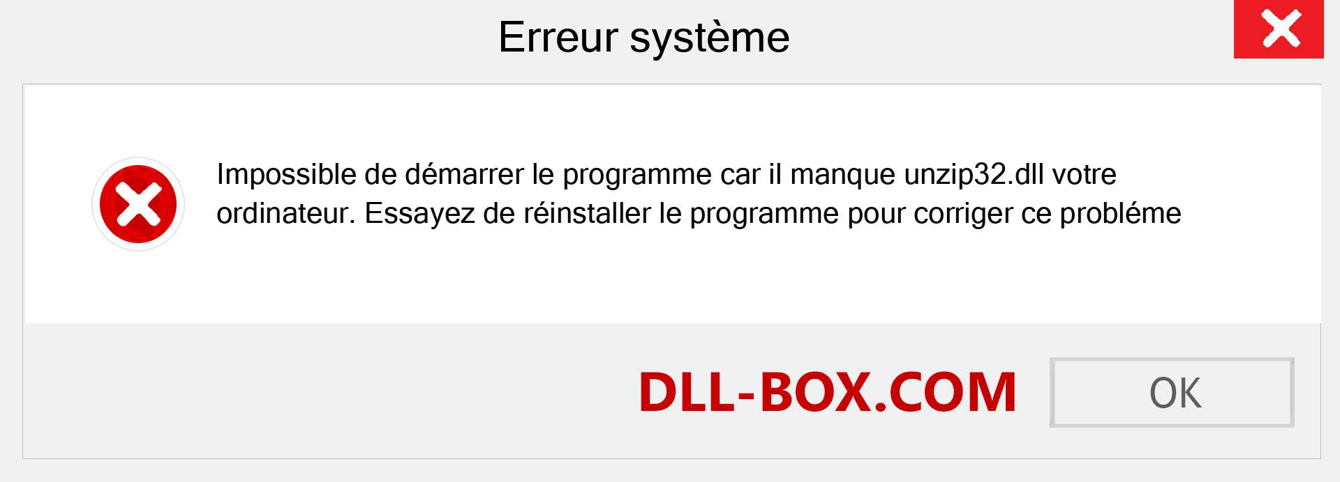 Le fichier unzip32.dll est manquant ?. Télécharger pour Windows 7, 8, 10 - Correction de l'erreur manquante unzip32 dll sur Windows, photos, images